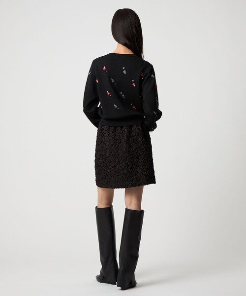 カーディガン 「EMMEL REFINES」EM フラワー ビジュー カーディガン レディース UNITED ARROWS green label relaxing｜<EMMEL REFINES>EM