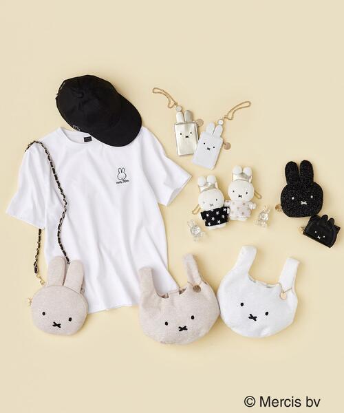 OPAQUE.CLIP(オペークドットクリップ)の「【miffyコラボ】刺繍入りキャップ(キャップ・レディース・ブラック/オフホワイト・00)」の8枚目の写真