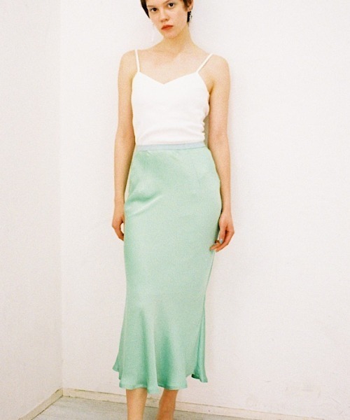 satin mermaid skirt