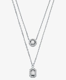 MICHAEL KORS（マイケルコース）の「ミックス ストーン パヴェ ダブル レイヤー ペンダント（ネックレス）」