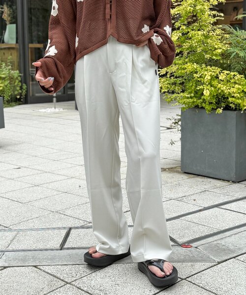 U.S. POLO ASSN.(ユーエスポロアッスン)の「【U.S. POLO ASSN. 】ストレートスラックス(その他パンツ・レディース・チャコールグレー/ブラック/アイボリー・SMALL/MEDIUM)」の1枚目の写真