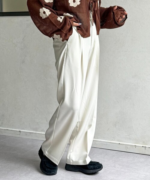 U.S. POLO ASSN.(ユーエスポロアッスン)の「【U.S. POLO ASSN. 】ストレートスラックス(その他パンツ・レディース・チャコールグレー/ブラック/アイボリー・SMALL/MEDIUM)」の6枚目の写真