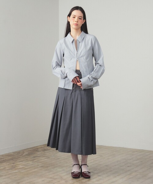 ストライプ ジップ シャツ（シャツ/ブラウス）｜Ray BEAMS（レイ