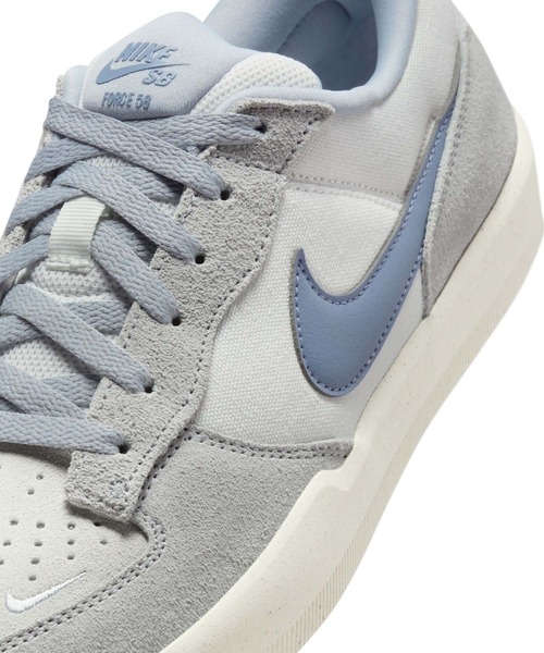 NIKE SB（ナイキエスビー）の「NIKE SB/ナイキエスビー メンズ レディース スニーカー スケシュー NIKE SB ﾌｫｰｽ 58 FORCE IH0636-141（スニーカー・メンズ・ホワイト×グレー・23.5cm/25.0cm/29.0cm/24.0cm/28.0cm/27.5cm/26.0cm/28.5cm/25.5cm/27.0cm/23.0cm/26.5cm/24.5cm）」の7枚目の写真