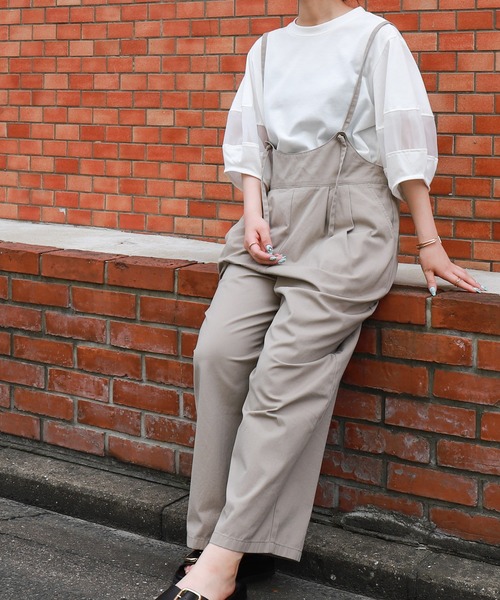 libelle more(リベル モア)の「オーガンジー切り替えランタンスリーブプルオーバー(Tシャツ/カットソー・レディース・ボルドー/ブラック/オフホワイト/チャコールグレー・L/M)」の8枚目の写真