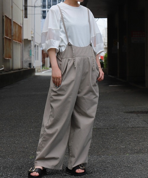 libelle more(リベル モア)の「オーガンジー切り替えランタンスリーブプルオーバー(Tシャツ/カットソー・レディース・ボルドー/ブラック/オフホワイト/チャコールグレー・L/M)」の6枚目の写真