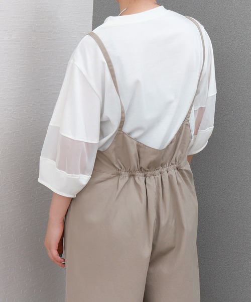 libelle more(リベル モア)の「オーガンジー切り替えランタンスリーブプルオーバー(Tシャツ/カットソー・レディース・ボルドー/ブラック/オフホワイト/チャコールグレー・L/M)」の12枚目の写真