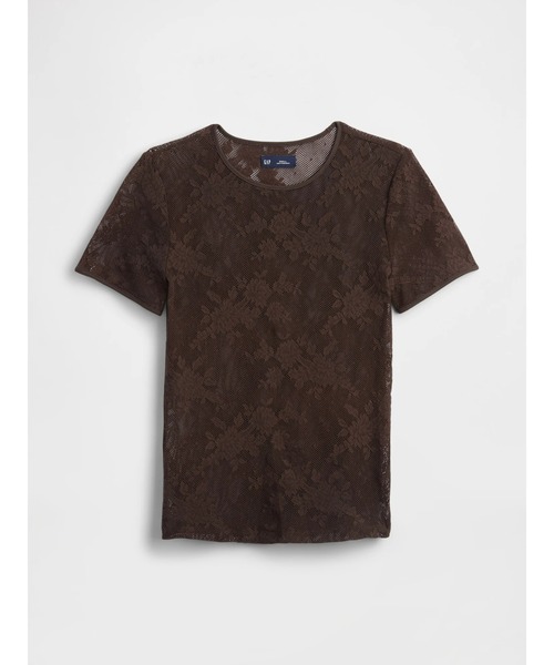 GAP(ギャップ)の「フローラル レース メッシュトップス(Tシャツ/カットソー・レディース・ブラック/ベージュ/ブラウン・XL/XS/S/M/L/XXS)」の9枚目の写真