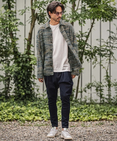 CAMBIO（カンビオ）の「ms6187-Mohair Knit Like Multi Color Shirts ニットシャツ（シャツ/ブラウス・メンズ・ブラウン/グリーン・M/L）」の6枚目の写真