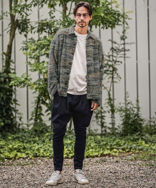 CAMBIO（カンビオ）の「ms6187-Mohair Knit Like Multi Color Shirts ニットシャツ（シャツ/ブラウス・メンズ・ブラウン/グリーン・M/L）」の7枚目の写真