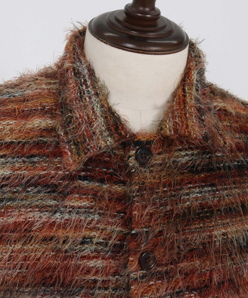 CAMBIO（カンビオ）の「ms6187-Mohair Knit Like Multi Color Shirts ニットシャツ（シャツ/ブラウス・メンズ・ブラウン/グリーン・M/L）」の17枚目の写真