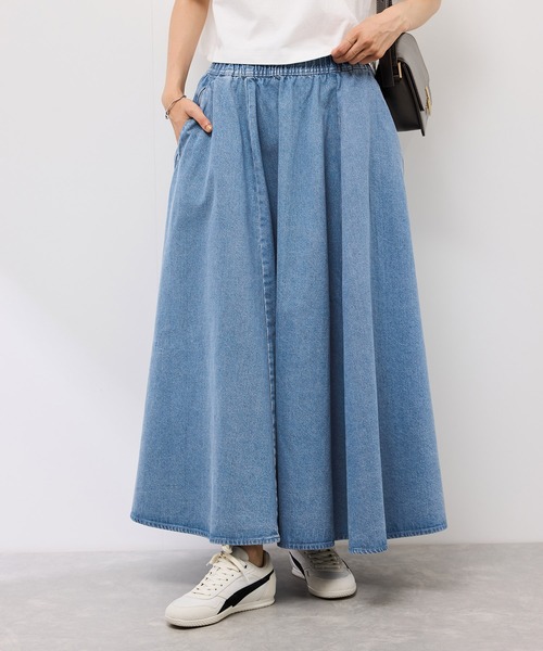 Dickies（ディッキーズ）の「【Dickies】コットンダンプサーキュラーイージースカート（スカート・レディース・ベージュ/ブルー系その他・38）」の18枚目の写真