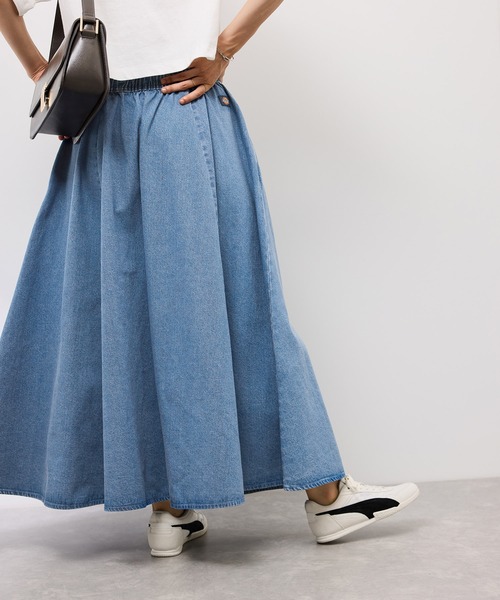 Dickies（ディッキーズ）の「【Dickies】コットンダンプサーキュラーイージースカート（スカート・レディース・ベージュ/ブルー系その他・38）」の20枚目の写真