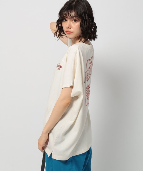 niko and...（ニコアンド）の「バック刺繍BIGフレンチTシャツ（Tシャツ/カットソー・レディース・ブラウン/オレンジ/オフホワイト/ライトブルー・MEDIUM/LARGE）」の16枚目の写真