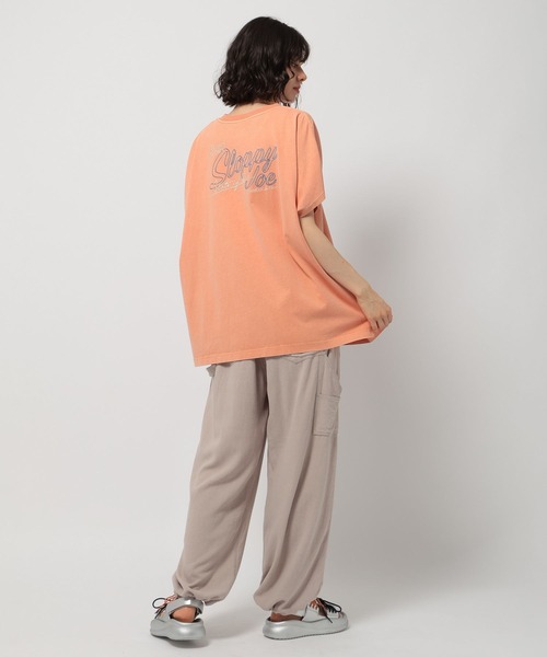 niko and...（ニコアンド）の「バック刺繍BIGフレンチTシャツ（Tシャツ/カットソー・レディース・ブラウン/オレンジ/オフホワイト/ライトブルー・MEDIUM/LARGE）」の14枚目の写真