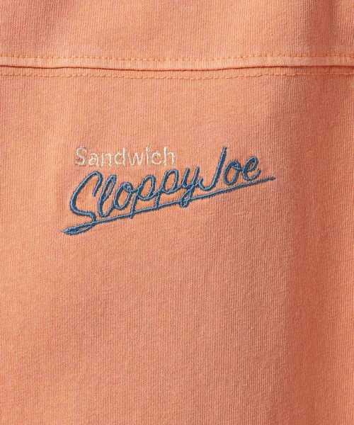 niko and...（ニコアンド）の「バック刺繍BIGフレンチTシャツ（Tシャツ/カットソー・レディース・ブラウン/オレンジ/オフホワイト/ライトブルー・MEDIUM/LARGE）」の7枚目の写真