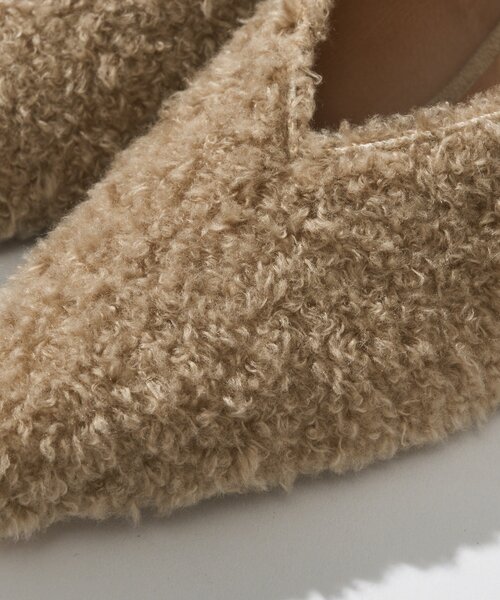 RIVE DROITE（リヴドロワ）の「【シーズンムードを高める】ボアミュール（その他シューズ・レディース・ベージュ・36/37/38）」の9枚目の写真