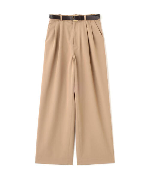 PROPORTION BODY DRESSING（プロポーションボディドレッシング）の「ベルト付きタックパンツ / 1215230805（その他パンツ・レディース・ベージュ/ダークグレー・P/S/MEDIUM/SMALL）」の4枚目の写真