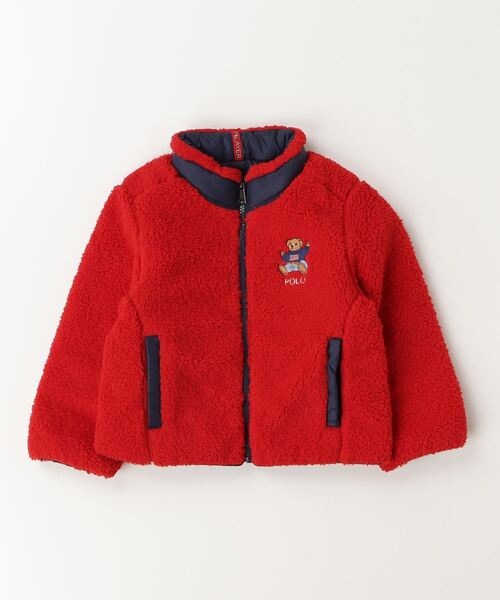 POLO RALPH LAUREN CHILDRENSWEAR（ポロ ラルフ ローレン チルドレンズウェア）の「P-Layer 2 リバーシブル モックネック ジャケット（その他アウター・キッズ・レッド・7/6/4/3）」の4枚目の写真