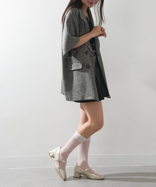 SETUP7（セットアップセブン）の「【SETUP7】パール付きストラップデザイン スクエアトゥシューズ　結婚式・二次会・披露宴・お呼ばれ・セレモニー・成人式 同窓会・女子会・2次会・謝恩会・パーティー・デート オケージョン・食事会・演奏会・発表会・記念日・七五三・お宮参り KNF-TP（パンプス・レディース・アイボリー/ゴールド/シルバー・38/37/36）」の19枚目の写真