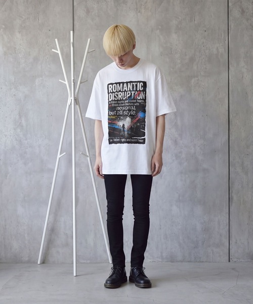 BROTHERHOOD(ブラザーフッド)の「【ROMANTIC DISRUPTION】Club Collision Tee(Tシャツ/カットソー・メンズ・ホワイト/ブラック・LARGE/X-LARGE)」の2枚目の写真
