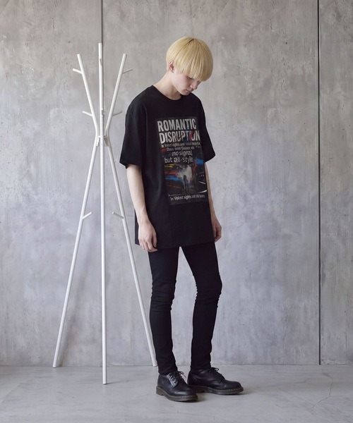 BROTHERHOOD(ブラザーフッド)の「【ROMANTIC DISRUPTION】Club Collision Tee(Tシャツ/カットソー・メンズ・ホワイト/ブラック・LARGE/X-LARGE)」の1枚目の写真