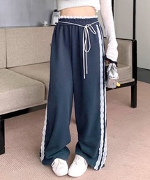 ウエストサイドレースワイドパンツ