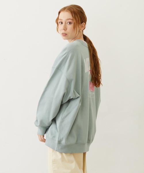 MILKFED.（ミルクフェド）の「RIBBON AND CHERRY SWEAT TOP（スウェット・レディース・ライトブルー/オートミール/チャコール・M/L）」の19枚目の写真