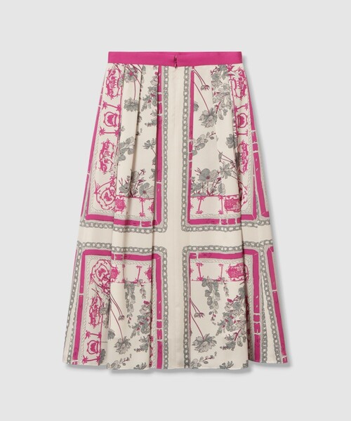 セール】スカーフプリントタック スカート（スカート）｜ANAYI（アナイ