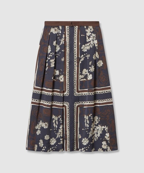 スカーフプリントタック スカート（スカート）｜ANAYI（アナイ）の