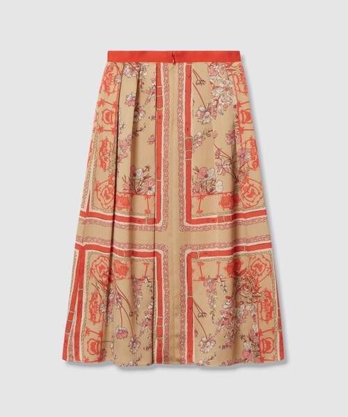 スカーフプリントタック スカート（スカート）｜ANAYI（アナイ）の