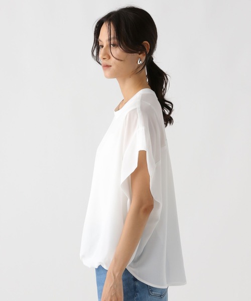 Elura(エルーラ)の「セミシアフレンチコンビT/592844(Tシャツ/カットソー・レディース・ブラック/オフホワイト/ピンク・FREE)」の17枚目の写真