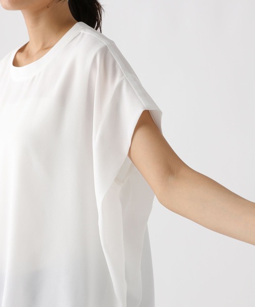Elura(エルーラ)の「セミシアフレンチコンビT/592844(Tシャツ/カットソー・レディース・ブラック/オフホワイト/ピンク・FREE)」の20枚目の写真