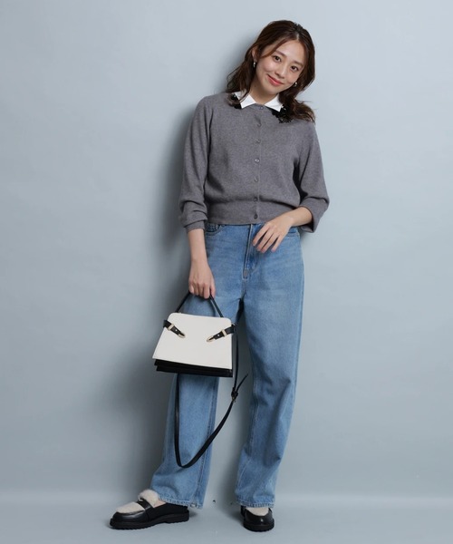 JUSGLITTY（ジャスグリッティー）の「ビジューモチーフカーディガン