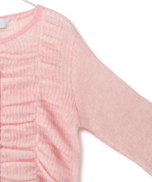 ADAM ET ROPE'（アダムエロペ）の「【WEB限定】ダブルモヘアシャーリングカーディガン（カーディガン/ボレロ・レディース・ベージュ/ライトグレー/ピンク/グレー・FREE）」の19枚目の写真