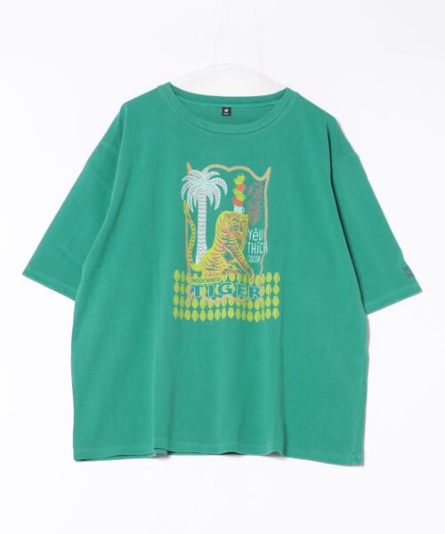 チャイハネ（チャイハネ）の「【チャイハネ】ジポアメンズTシャツ（Tシャツ/カットソー・メンズ・ブラック/グリーン/ホワイト・FREE）」の3枚目の写真