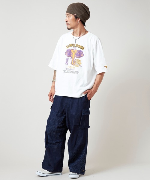 チャイハネ（チャイハネ）の「【チャイハネ】ジポアメンズTシャツ（Tシャツ/カットソー・メンズ・ブラック/グリーン/ホワイト・FREE）」の5枚目の写真