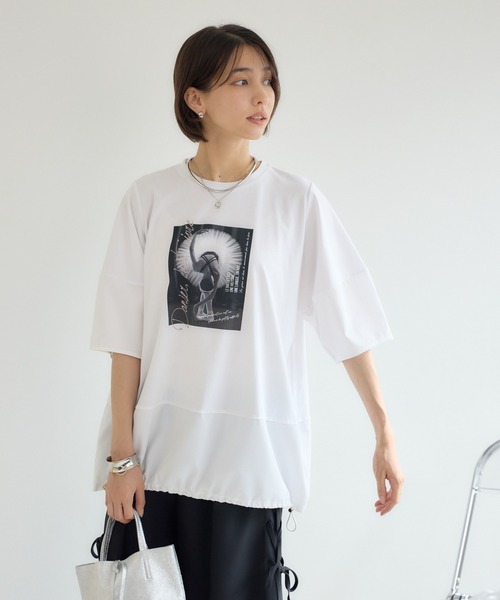 KATHARINE ROSS（キャサリンロス）の「【KATHARINE ROSS】バレエダンサープルオーバー（Tシャツ/カットソー・レディース・オフホワイト/ダークグリーン・MEDIUM）」の16枚目の写真
