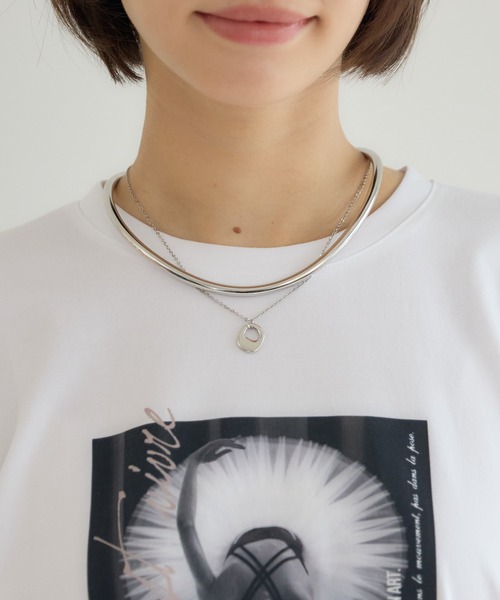 KATHARINE ROSS（キャサリンロス）の「【KATHARINE ROSS】バレエダンサープルオーバー（Tシャツ/カットソー・レディース・オフホワイト/ダークグリーン・MEDIUM）」の21枚目の写真