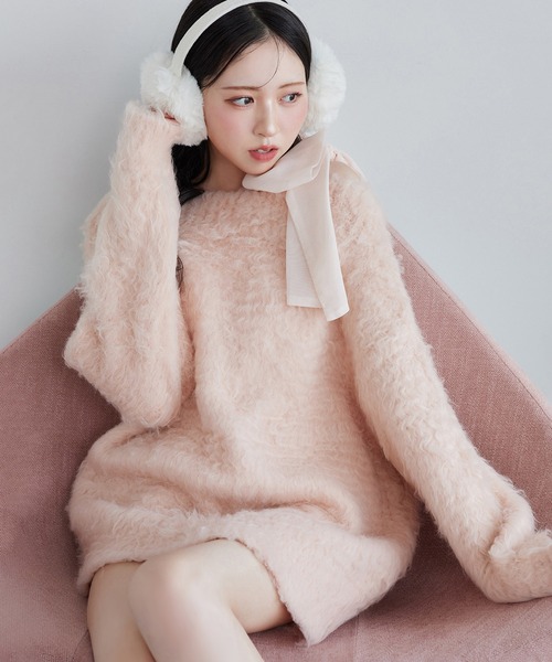 セール】【再入荷】メリーカールニットチュニック（ニット