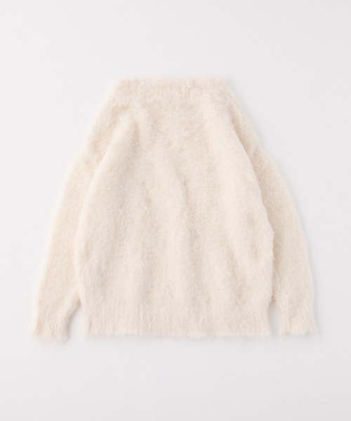 one after another NICE CLAUP（ワンアフターアナザーナイスクラップ）の「【今すぐお届け可能！お気に入り2.6万人超え！】ゆるたぽシルエット/メリーカールニットチュニック（ニット/セーター・レディース・オフホワイト/サックスブルー/ダークグレー/ピンク/ブラック・FREE）」の13枚目の写真