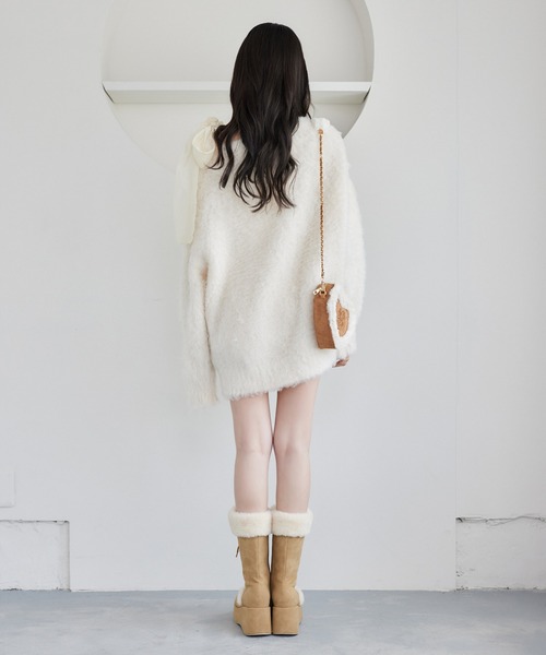 premium order】メリーカールニットチュニック（ニット/セーター