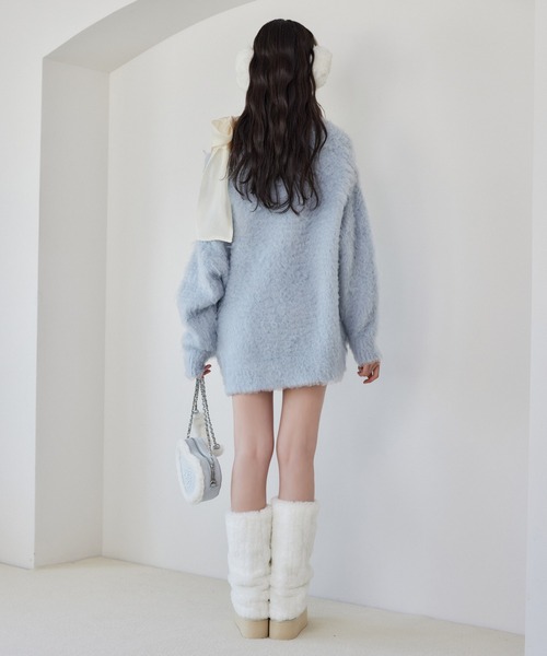 再入荷】メリーカールニットチュニック（ニット/セーター）｜one after