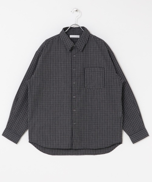 セール】マイクログラフチェックロングスリーブシャツ（シャツ