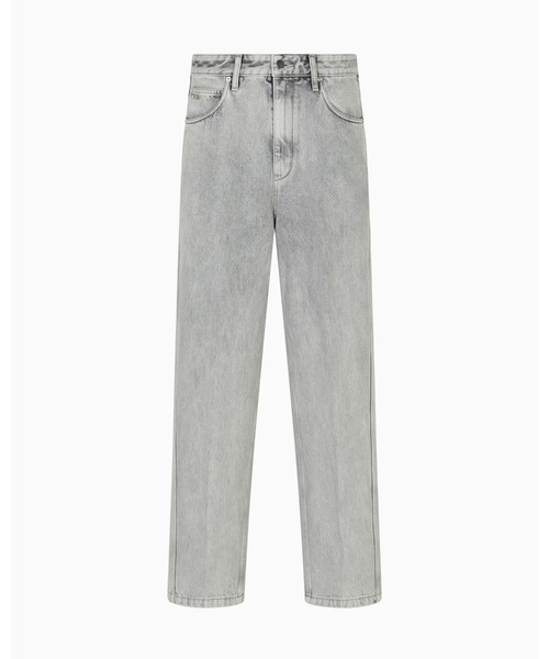 EMPORIO ARMANI（エンポリオアルマーニ）の「【エンポリオ アルマーニ】ASV バギーツイストフィットジーンズ J80 デニム ストーンウォッシュ＆ブリーチ加工（デニムパンツ・メンズ・ライトグレー・29inch/30inch/32inch/33inch/31inch）」の2枚目の写真