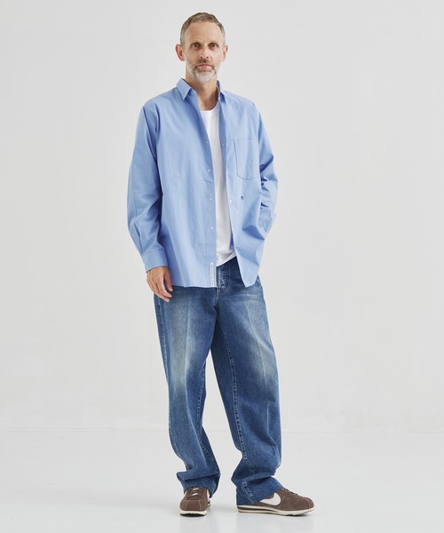 nanamica(ナナミカ)の「【nanamica / ナナミカ】Regular Collar Wind Shirt(シャツ/ブラウス・メンズ・ホワイト/サックスブルー/イエロー・S/XS/M)」の8枚目の写真