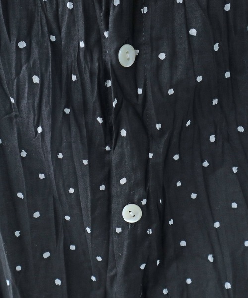 bulle de savon(ビュルデサボン)の「●しわしわdot print キャミワンピース(ワンピース・レディース・ブラック・FREE)」の20枚目の写真