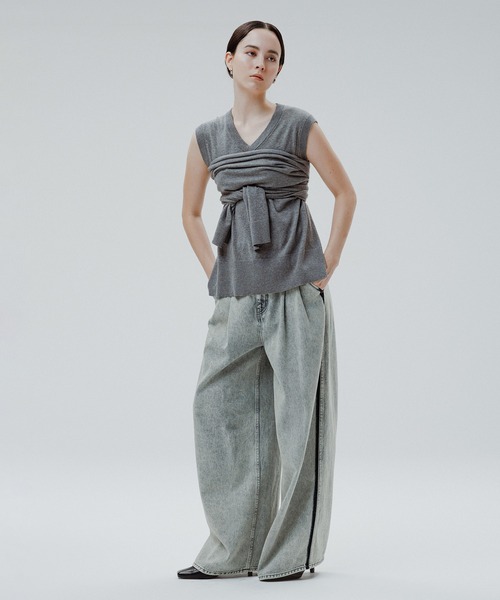 EMOELLE】ドレスデニムパンツ（デニムパンツ）｜ADAM ET ROPE