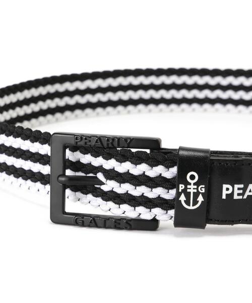 PEARLY GATES】アンカーロゴゴムメッシュベルト (UNISEX