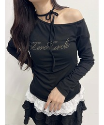 PHILLY | スタッズロゴヘムレーストップス(Tシャツ/カットソー)